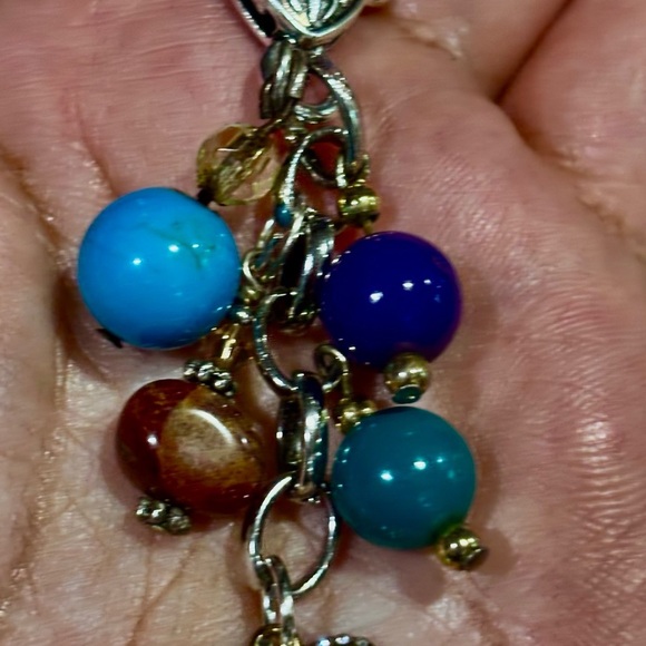 Charming bag charm with Heart Pendant handmade purse charm, zipper charm - Picture 5 of 9